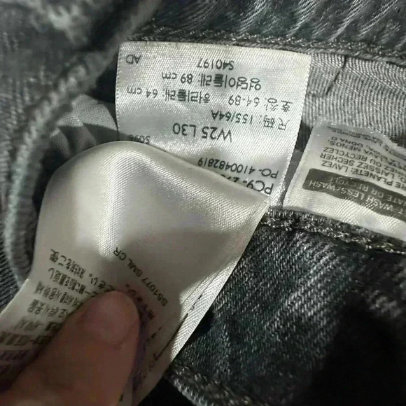 Levi's Women's Skinny Jeans - Dark Gray - Picture 7 of 7